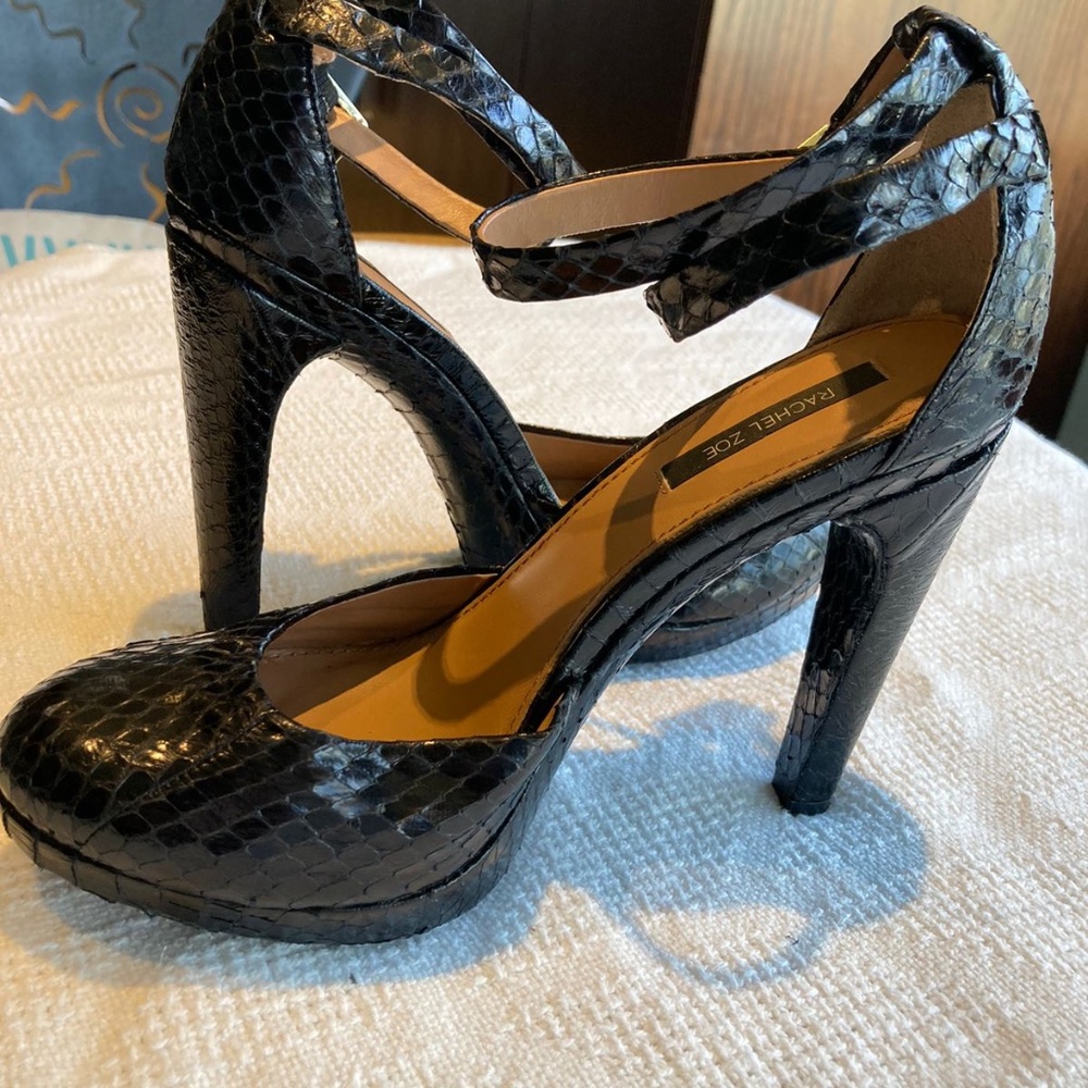 Rachel Zoe Mary Jane Snakeskin Leather